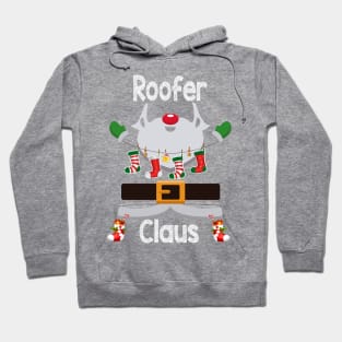 Roofer Claus Santa Christmas Costume Pajama Hoodie